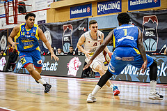 Basketball, Admiral Basketball Superliga 2019/20, Grunddurchgang 9.Runde, Traiskirchen Lions, SKN St. Pölten, Sebastian Lesny (4)