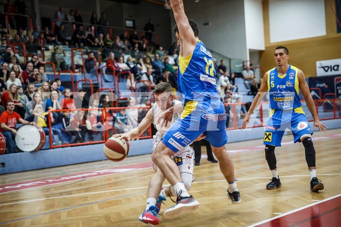Basketball, Admiral Basketball Superliga 2019/20, Grunddurchgang 9.Runde, Traiskirchen Lions, SKN St. Pölten, Jan Razdevsek (4)