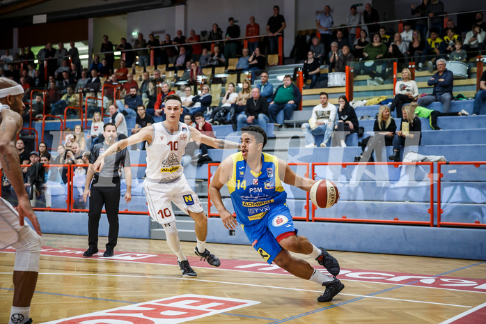 Basketball, Admiral Basketball Superliga 2019/20, Grunddurchgang 9.Runde, Traiskirchen Lions, SKN St. Pölten, Nico Kaltenbrunner (14)