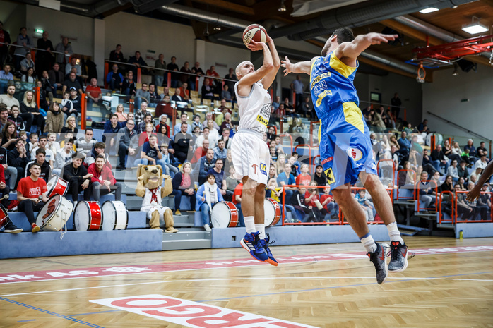 Basketball, Admiral Basketball Superliga 2019/20, Grunddurchgang 9.Runde, Traiskirchen Lions, SKN St. Pölten, Oscar Schmit (17)