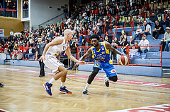 Basketball, Admiral Basketball Superliga 2019/20, Grunddurchgang 9.Runde, Traiskirchen Lions, SKN St. Pölten, Klevin Lewis (1)