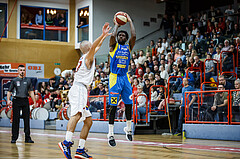 Basketball, Admiral Basketball Superliga 2019/20, Grunddurchgang 9.Runde, Traiskirchen Lions, SKN St. Pölten, Felix Lewis (1)