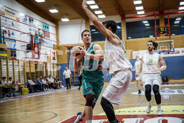 Basketball, Basketball Zweite Liga, Grunddurchgang 22.Runde, Basket Flames, KOS Celovec, Lovro Fizuleto (14)