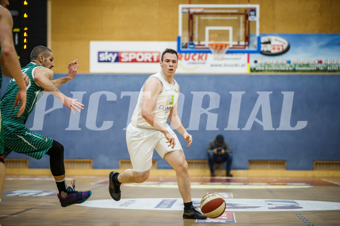 Basketball, Basketball Zweite Liga, Grunddurchgang 22.Runde, Basket Flames, KOS Celovec, Stefan Obermann (5)
