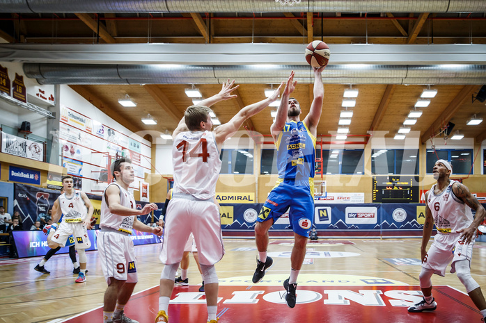Basketball, Admiral Basketball Superliga 2019/20, Grunddurchgang 9.Runde, Traiskirchen Lions, SKN St. Pölten, Jakob Wonisch (17)