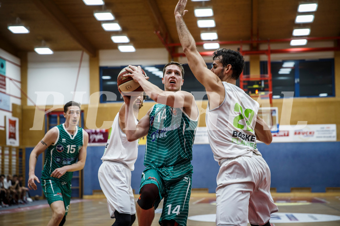 Basketball, Basketball Zweite Liga, Grunddurchgang 22.Runde, Basket Flames, KOS Celovec, Lovro Fizuleto (14)