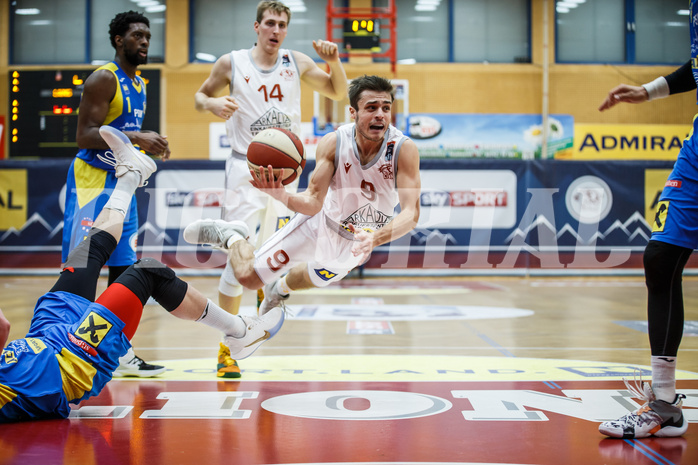 Basketball, Admiral Basketball Superliga 2019/20, Grunddurchgang 9.Runde, Traiskirchen Lions, SKN St. Pölten, Paul Isbetcherian (9)