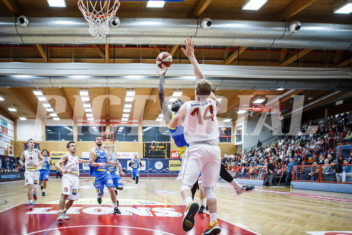 Basketball, Admiral Basketball Superliga 2019/20, Grunddurchgang 9.Runde, Traiskirchen Lions, SKN St. Pölten, Klevin Lewis (1)