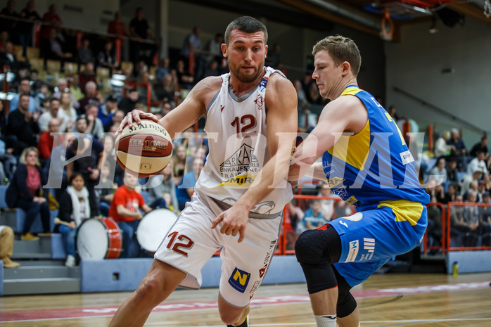 Basketball, Admiral Basketball Superliga 2019/20, Grunddurchgang 9.Runde, Traiskirchen Lions, SKN St. Pölten, Nikias Schönerstedt (12)