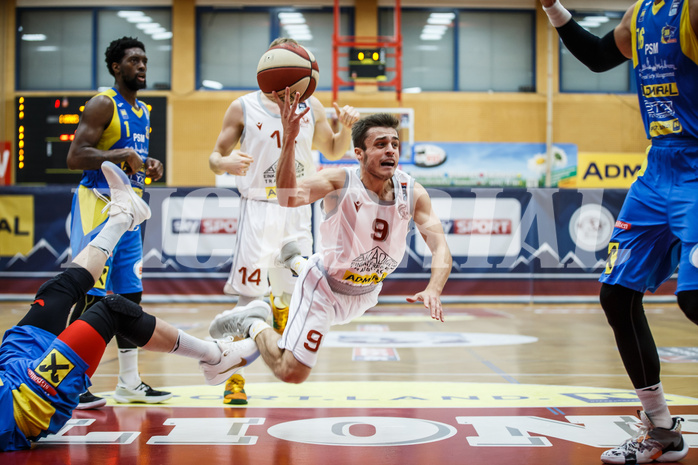 Basketball, Admiral Basketball Superliga 2019/20, Grunddurchgang 9.Runde, Traiskirchen Lions, SKN St. Pölten, Paul Isbetcherian (9)