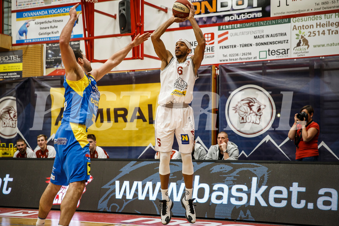 Basketball, Admiral Basketball Superliga 2019/20, Grunddurchgang 9.Runde, Traiskirchen Lions, SKN St. Pölten, Shawn L. Ray (6)