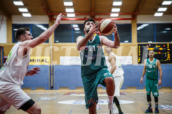 Basketball, Basketball Zweite Liga, Grunddurchgang 22.Runde, Basket Flames, KOS Celovec, Marin Sliskovic (21)