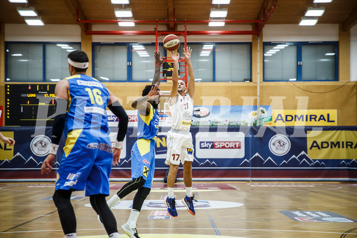 Basketball, Admiral Basketball Superliga 2019/20, Grunddurchgang 9.Runde, Traiskirchen Lions, SKN St. Pölten, Oscar Schmit (17)
