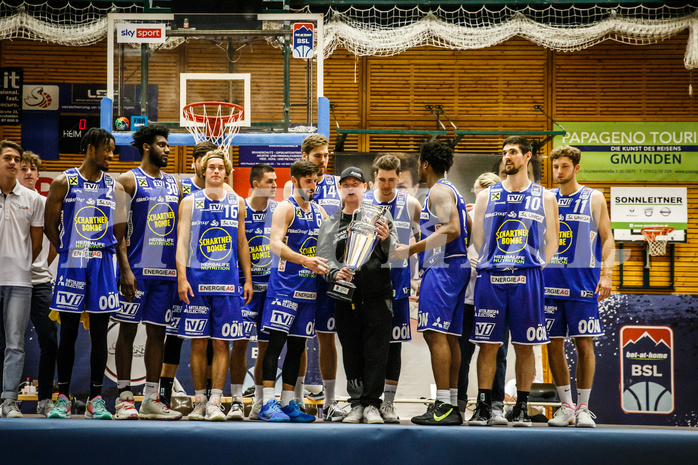 Basketball, bet-at-home Basketball Superliga 2021/22, bet-at-home Supercup , Gmunden Swans, Oberwart Gunners, 