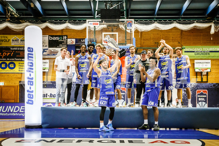 Basketball, bet-at-home Basketball Superliga 2021/22, bet-at-home Supercup , Gmunden Swans, Oberwart Gunners, 