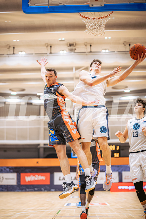 Basketball, Win2Day Superliga 2022/23, Grunddurchgang 13.Runde, Vienna Timberwolves, BK IMMOunited Dukes, Jakob Lohr (12)