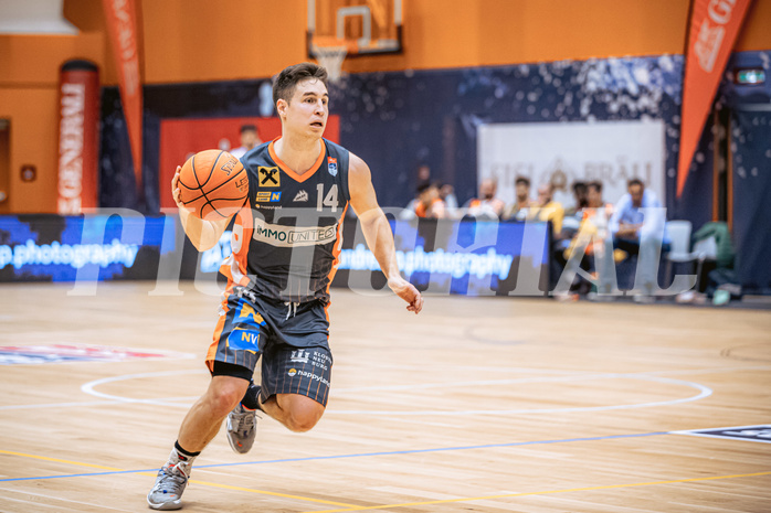 Basketball, Win2Day Superliga 2022/23, Grunddurchgang 13.Runde, Vienna Timberwolves, BK IMMOunited Dukes, Valentin Bauer (14)