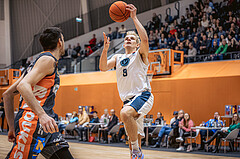 Basketball, Win2Day Superliga 2022/23, Grunddurchgang 13.Runde, Vienna Timberwolves, BK IMMOunited Dukes, Elias Wlasak (8)