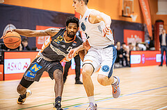 Basketball, Win2Day Superliga 2022/23, Grunddurchgang 13.Runde, Vienna Timberwolves, BK IMMOunited Dukes, Kevin Bracy-Davies (0), Jakob Lohr (12)