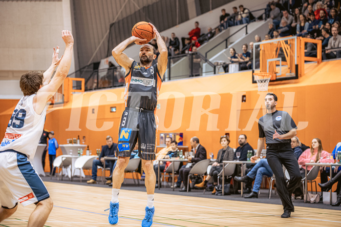 Basketball, Win2Day Superliga 2022/23, Grunddurchgang 13.Runde, Vienna Timberwolves, BK IMMOunited Dukes, Predrag Miletic (8)
