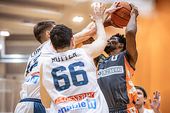 Basketball, Win2Day Superliga 2022/23, Grunddurchgang 13.Runde, Vienna Timberwolves, BK IMMOunited Dukes, Kevin Bracy-Davies (0)