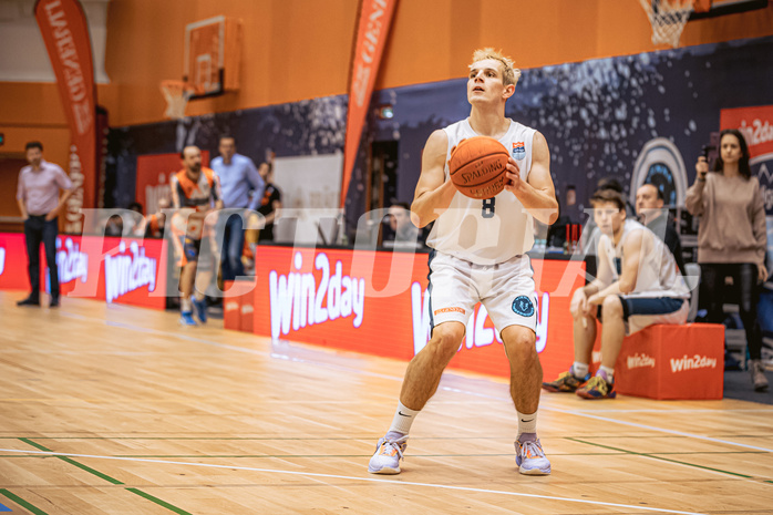 Basketball, Win2Day Superliga 2022/23, Grunddurchgang 13.Runde, Vienna Timberwolves, BK IMMOunited Dukes, Elias Wlasak (8)
