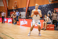 Basketball, Win2Day Superliga 2022/23, Grunddurchgang 13.Runde, Vienna Timberwolves, BK IMMOunited Dukes, Elias Wlasak (8)