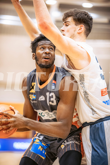 Basketball, Win2Day Superliga 2022/23, Grunddurchgang 13.Runde, Vienna Timberwolves, BK IMMOunited Dukes, Joshua Nurse (13)
