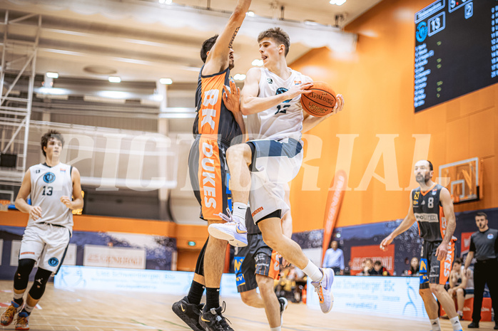 Basketball, Win2Day Superliga 2022/23, Grunddurchgang 13.Runde, Vienna Timberwolves, BK IMMOunited Dukes, Jakob Lohr (12)