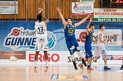 Basketball, ABL 2016/17, CUP VF, Oberwart Gunners, UBSC Graz, Andell Cumberbatch (13), Steffen Leitgeb (14)