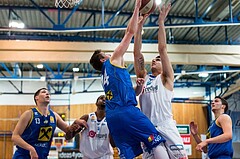 Basketball, ABL 2016/17, CUP VF, Oberwart Gunners, UBSC Graz, Benjamin Blazevic (12), Steffen Leitgeb (14)