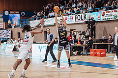 Basketball, Basketball Superliga 2023/24 , VF 2, Oberwart Gunners, Gmunden Swans, Kris Monroe (13), Toni Blazan (10)