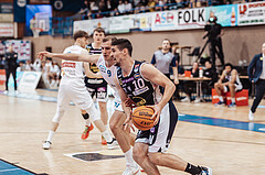 Basketball, Basketball Superliga 2023/24 , VF 2, Oberwart Gunners, Gmunden Swans, Edi Patekar (9), Toni Blazan (10)