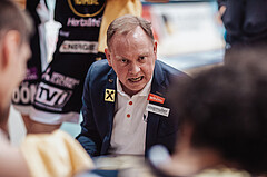 Basketball, Basketball Superliga 2023/24 , VF 2, Oberwart Gunners, Gmunden Swans, Anton Mirolybov (Head Coach)