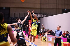 23.04.2024, Graz, Raiffeisen Sportpark Graz, Basketball Superliga 2023/24, Playoffs, Viertelfinale, Spiel 2, UBSC Raiffeisen Graz - Raiffeisen Flyers Wels 