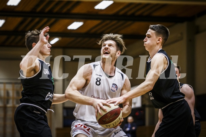 Basketball, 2.Bundesliga, Grunddurchgang 22.Runde, Mattersburg Rocks, UDW Alligators, Maximilian HÜBNER (8)