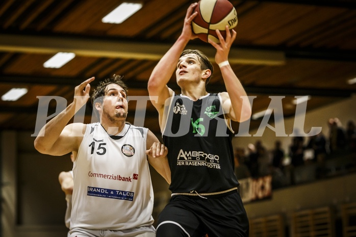 Basketball, 2.Bundesliga, Grunddurchgang 22.Runde, Mattersburg Rocks, UDW Alligators, Elias Wlasak (16)