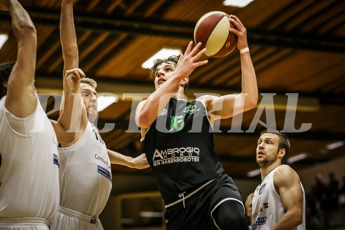 Basketball, 2.Bundesliga, Grunddurchgang 22.Runde, Mattersburg Rocks, UDW Alligators, Elias Wlasak (16)