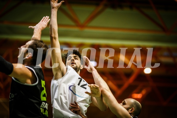 Basketball, 2.Bundesliga, Grunddurchgang 22.Runde, BBC Nord Dragonz, Basket Flames, Lukas Baumgartner (12)