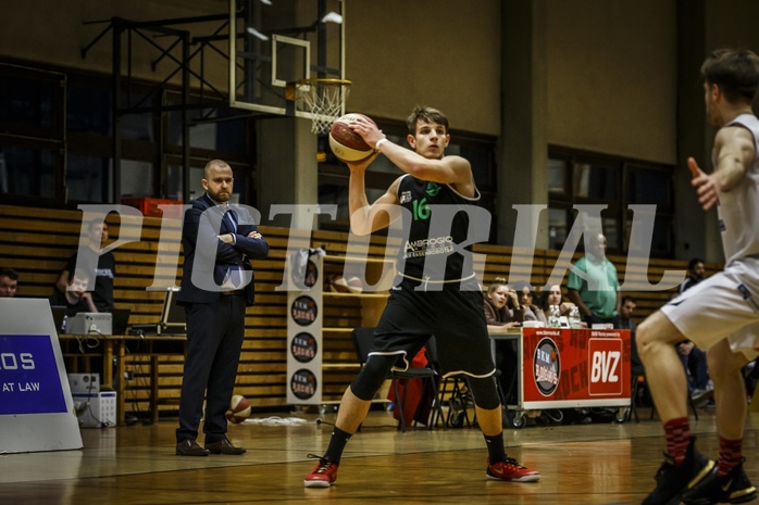 Basketball, 2.Bundesliga, Grunddurchgang 22.Runde, Mattersburg Rocks, UDW Alligators, Elias Wlasak (16)