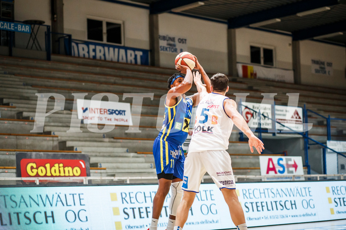 Basketball, bet-at-home Basketball Superliga 2020/21, Grunddurchgang, 12. Runde, Oberwart Gunners, UBSC Graz, Samuel Daniel (11)