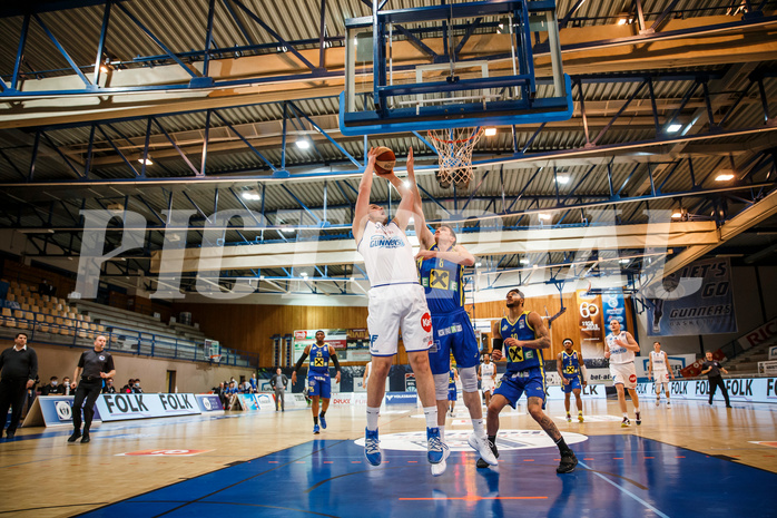 Basketball, bet-at-home Basketball Superliga 2020/21, Grunddurchgang, 12. Runde, Oberwart Gunners, UBSC Graz, Renato Poljak (16)