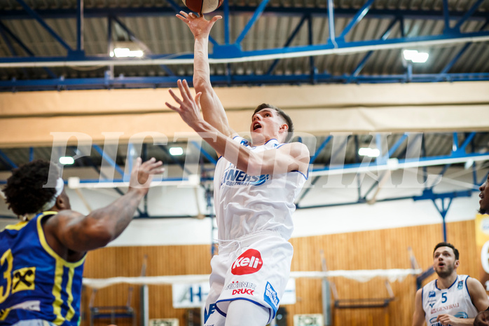 Basketball, bet-at-home Basketball Superliga 2020/21, Grunddurchgang, 12. Runde, Oberwart Gunners, UBSC Graz, Edi Patekar (9)
