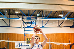 Basketball, bet-at-home Basketball Superliga 2020/21, Grunddurchgang, 12. Runde, Oberwart Gunners, UBSC Graz, Edi Patekar (9)