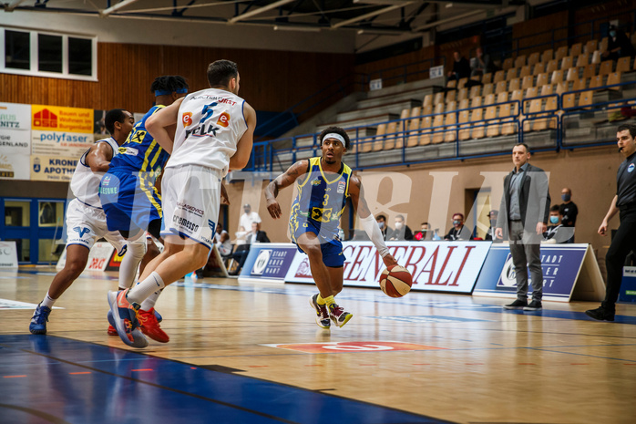 Basketball, bet-at-home Basketball Superliga 2020/21, Grunddurchgang, 12. Runde, Oberwart Gunners, UBSC Graz, Stanley Whittaker (3)