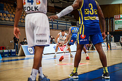 Basketball, bet-at-home Basketball Superliga 2020/21, Grunddurchgang, 12. Runde, Oberwart Gunners, UBSC Graz, Ignas Fiodorovas (5)