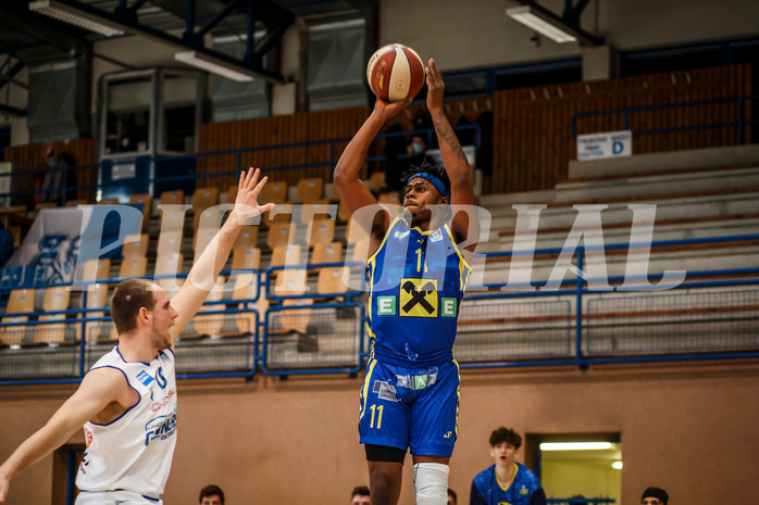 Basketball, bet-at-home Basketball Superliga 2020/21, Grunddurchgang, 12. Runde, Oberwart Gunners, UBSC Graz, Samuel Daniel (11)