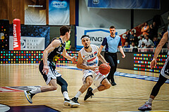 Basketball, Basketball Austria Cup 2022/23, Halbfinale 1, Oberwart Gunners, Gmunden Swans, Derek Hanes (14)