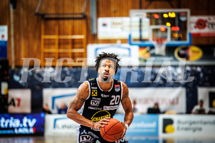 Basketball, Basketball Austria Cup 2022/23, Halbfinale 1, Oberwart Gunners, Gmunden Swans, U. King (20)