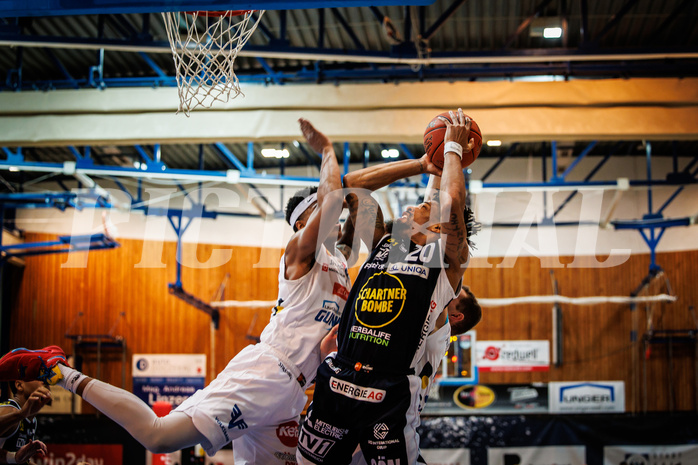 Basketball, Basketball Austria Cup 2022/23, Halbfinale 1, Oberwart Gunners, Gmunden Swans, U. King (20)
